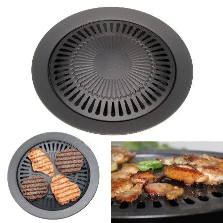 Stovetop Grill Pan Smokeless Bbq Grilling Griddle For Chicken