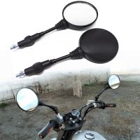 Foldable Motorcycle Rearview Mirror 2Pcs Round 10MM Scooter E-Bike Rear View Mirrors Back Side Convex Mirror For KTM KLX