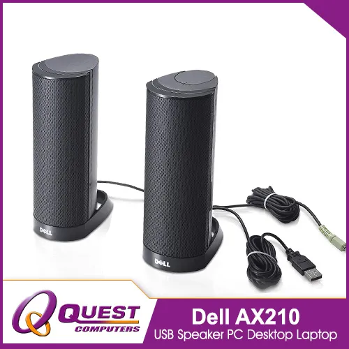 Dell AX210 USB Speaker PC Desktop Laptop (Black) Lazada PH