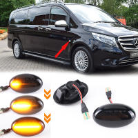 2Pcs Led แบบไดนามิกไฟเลี้ยวด้านข้างสำหรับ Benz Smart W450 W452 A-Class W168 Vito W639 W447 Citran