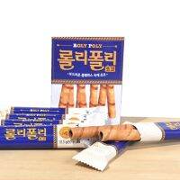 ?Import Item? 롤리폴리초코 บิสกิตแท่งสอดไส้ช็อกโกแลต HAITAI Roly Poly Choco 62g