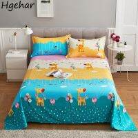 Bedroom Sheet Cartoon Four Seasons Cute Kids Bedclothes Nonslip Ins Mattress Covers 200x230cm Decoration Bedsheet Skin-friendly