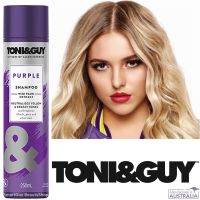 Toni&amp;Guy Purple Shampoo With Pearl Extract 250ml แชมพูสระผมสูตรพรีเมี่ยมเพื่อผมนุ่มลื่นสลวยมีน้ำหนักเป็นธรรมชาติสินค้านำเข้าจากออสเตรเลียของแท้