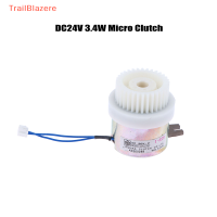 TrailB 1ชิ้น DC24V 3.4W เพลาคลัตช์แม่เหล็กไฟฟ้า27มม. 0.14A 32ฟันไมโครคลัทช์