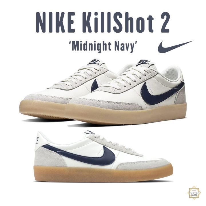 Giày Thể Thao Nk Killshot 2 Midnight Navy Màu Trắng Kem Logo Xanh ...