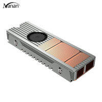 【New product】M.2 Nvme Air-cooled Radiator Ssd Heat Sink Copper Aluminum Structure With Silent Fan 2280 Solid State Drive Cooler