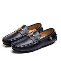 Comfort Men Loafers ขนาดใหญ่38-48 Handmade Men รองเท้าแตะ Breathable Slip บนรองเท้าหนังชาย Mocassins รองเท้า006