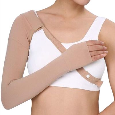 30～40mmHg Medical Compression Upper Arm Sleeve Post Mastectomy Breast Cancer Surgery Lymphedema Anti Swelling Support