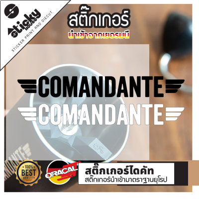 Sticker สติกเกอร์ สติกเกอร์แค้มป์ งานไดคัท ลาย COMANDANTE สติกเกอร์ติดได้ทุกที่