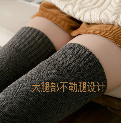 Winter velvet Thicken Warm Cotton Stockings Fashion Thigh High Over The Knee Socks For Female Solid Color Long Sock High Quality