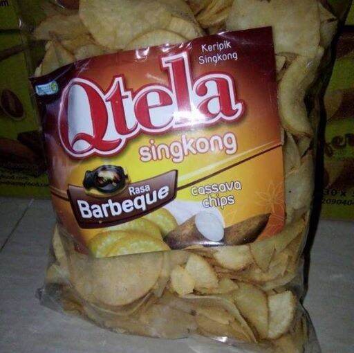 Snack Indofood Kiloan Qtela Keripik Singkong Barbeque BBQ Repack 250gr ...