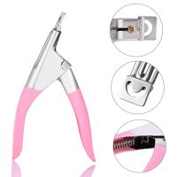 Professional Nail Art Clipper Special type U word False Tips Edge Cutters Manicure Colorful Stainless Steel Nail Art Tools