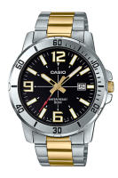 Casio Standard นาฬิกาข้อมือผู้ชาย สายสแตนเลส รุ่น MTP-VD01,MTP-VD01SG,MTP-VD01SG-1B,MTP-VD01SG-1BV (CMG) - สีเงินลับทอง