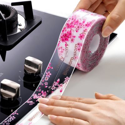 Kitchen Sink Waterproof Sticker Anti-mold Waterproof Tape Bathroom Countertop Toilet Gap Self-adhesive Seam Stickers Adhesives  Tape