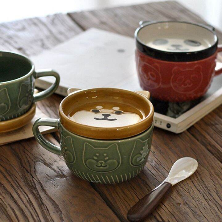 japanese-cute-mug-creative-ceramic-shiba-inu-panda-coffee-cup-with-lid-home-couple-milk-breakfast-cup-water-cup