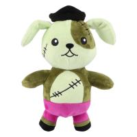 Dog Stuffed Animal Cartoon Pirate Dog Plushie Dolls Soft Pirate Dog Stuffed Toy Pirate Dog Plush for Halloween Sofa Bedroom Car Decor polite