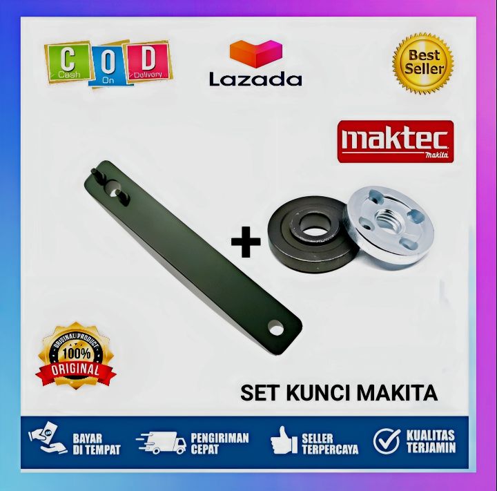 Set Kunci Gerinda Tangan Maktek Makita Dan Mur Inner Outer Baut