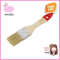 แปรงทาสีด้ามไม้ขลิบแดง FITT 1.5 นิ้วSYNTHETIC BRISTLE PAINT BRUSH WITH WOODEN HANDLE FITT 1.5IN **ราคาดีที่สุด**