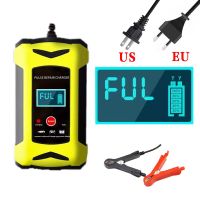 ZZOOI 12V 6A EAFC Full Automatic Car Battery Charger 12V Digital Display Battery Charger Power Puls Repair Chargers Wet Dry Lead Acid