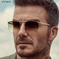 2023 Fashion Square Sunglasses For Men Women New In Metal Beckham Style Sun Glasses Male Trend Half Frame Sunglass Shades UV400 Cycling Sunglasses