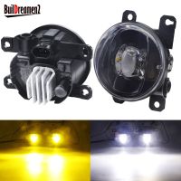 ไฟตัดหมอก LED 30W กันชนหน้ารถไฟตัดหมอก8000LM 12V 2ชิ้นสำหรับ Jeep เข็มทิศปรับโฉมใหม่ Cherokee