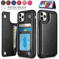 【LZ】 Leather Retro Card Holder Flip Cover for iPhone 14 13 12 11 Pro Max Mini Wallet Case XR X XS Max 8 7 6S 6 Plus 5S SE3 2022 2020