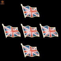 5PCS UK 3D Thread Flag Brooch Party/Large Campaign British Representative Country Wearable Badge Pins