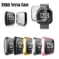 สำหรับ Fitbit Versa เคสซิลิโคน TPU บางพิเศษเคสหน้าจอปลอกคอกันสุนัขเลียป้องกัน