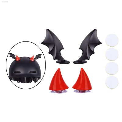 ㍿☃ Helmet Decoration Devil Honrs wings Combination Lovely for Ski Helmet