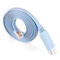 1 Pcs Light Blue 1.8M USB to RJ45 Cable USB to RS232 Serial Cable USB to RJ45 CAT5 Console Adapter Cable Cord for -Routers