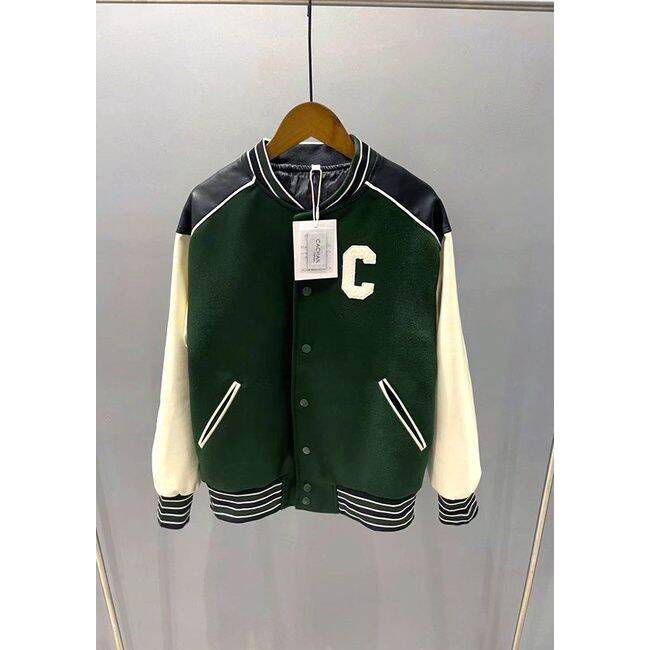 Blackpink Lisa Korean Baseball Uniform Short Coat College Style Faux