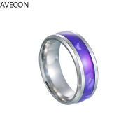 AVECON ยุโรปและอเมริกาแฟชั่นแหวนไทเทเนียมเหล็กเครื่องประดับชนสีแหวนผู้ชาย