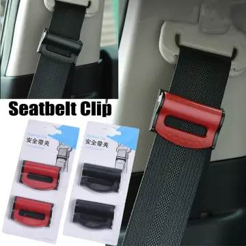 2PCS Car Safety Seat Belt Buckle Clip Seatbelt Stopper Adjuster Clip Seat