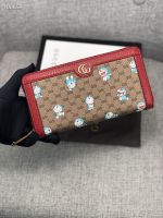 [Brand packaging] 2023G new fashion leather wallet womens coin purse G Doraemon series womens wallet card bag model number 647788 Box packaging