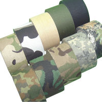 5เมตรกลางแจ้งท่อพรางเทปห่อล่าสัตว์กันน้ำกาว Camo เทปชิงทรัพย์ผ้าพันแผลทหาร0.05เมตร X 5เมตร2นิ้ว X 196นิ้ว