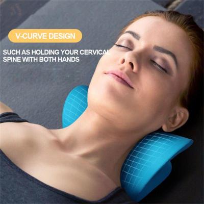 Cervical Neck Traction Support Massage Pillow Gravity Pillow Pain Relief Back Stretching Relax Neck Correct Massager Pillow Home
