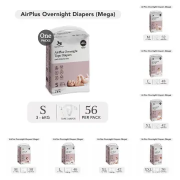 AirPlus Overnight Tape Newborn Diapers NB20 (4 Packs)