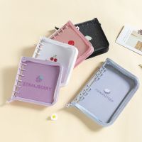 【LZ】✇∋  Glitter Zipper Binder Notebook Kpop Photocard Collect Book DIY Álbum de Fotos Agenda Planner Bala Escola Papelaria 2022 A7
