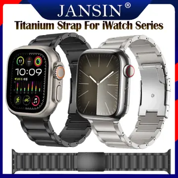 Luxury Titanium Color Strap for Apple Watch Ultra 2 Band 49mm 45mm 44mm  42mm Metal Stainless Steel Bracelet Iwatch 9 8 7 6 5 SE 