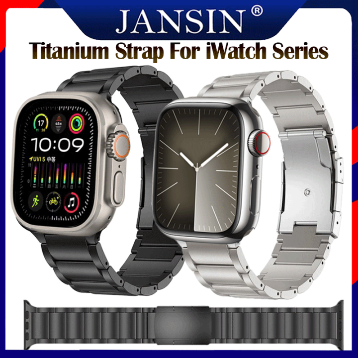 titanium-สาย-สำหรับ-apple-watch-ultra-2-49mm-สายนาฬิกาข้อมือสแตนเลส-สำหรับ-iwatch-series-9-8-se-2-6-5-4-44mm-40mm-41mm-45mm-42mm-38mm-สายโลหะ