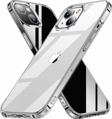 AEDILYS Shockproof for iPhone 13 Case,[ Non-Yellowing][15FT Military Grade Drop Protection] [Scratch-Resistant], Slim Non-Slip iPhone 13 Phone Case, 6.1- Clear