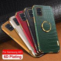 [LWF HOT] ฮ็อตคอนโทรล✌จระเข้หนังกรณีสำหรับ Samsung Galaxy A51 A41 A71 A11 M11สำหรับ Samsung A12 A02 51 41 71 11 12 02โทรศัพท์กรณี