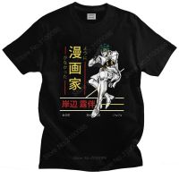 Rohan Kishibe T Shirts For Men Soft Cotton Jojos Bizarre Adventure T-shirt Anime Jjba Manga Tee Top Short Sleeved Fashion Tshirt XS-6XL