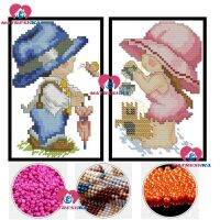 diy beads embroidery kids bead cross stitch beadwork home decor beaded cross stitch printed kits canvas Gift borduren met kralen