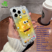 เคสกันกระแทก TPU สบู่ปลาดาวแพททริกการ์ตูน SpongeBob 3มิติน่ารักสำหรับ OPPO A7 A5S A12 A12S A74 F19 A94 F19 Pro Reno 5F F11 F17 Pro Reno 4F Reno 4 Reno 4 Pro Reno 5 Pro Reno 5K Reno 5K Reno 6 Reno 7 Reno 8 Reno 8 Pro + Reno 8 Pro Reno 8T