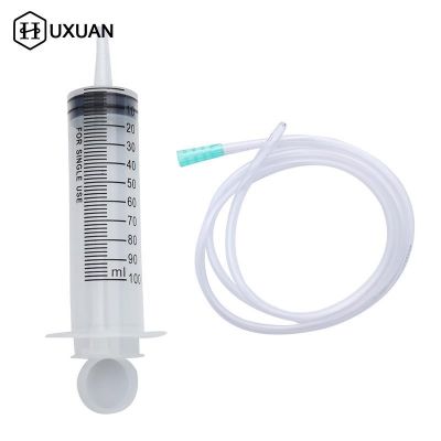 ∏❡ One Or 4pcs 10-550ml Large Capacity Syringe Reusable Pump Measuring With 70/100cm Tube Feeding Ink