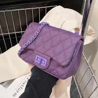 Summer small bag the 2022 new tide fashionable joker ling from chain inclined shoulder bag caviar small bread