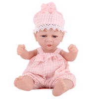 Adorable 11Inch Reborn Doll Bebe Soft Silicone Fashion DIY Kit Santa Claus Outfit Grey Eyes Toddler Girls For New Born Baby