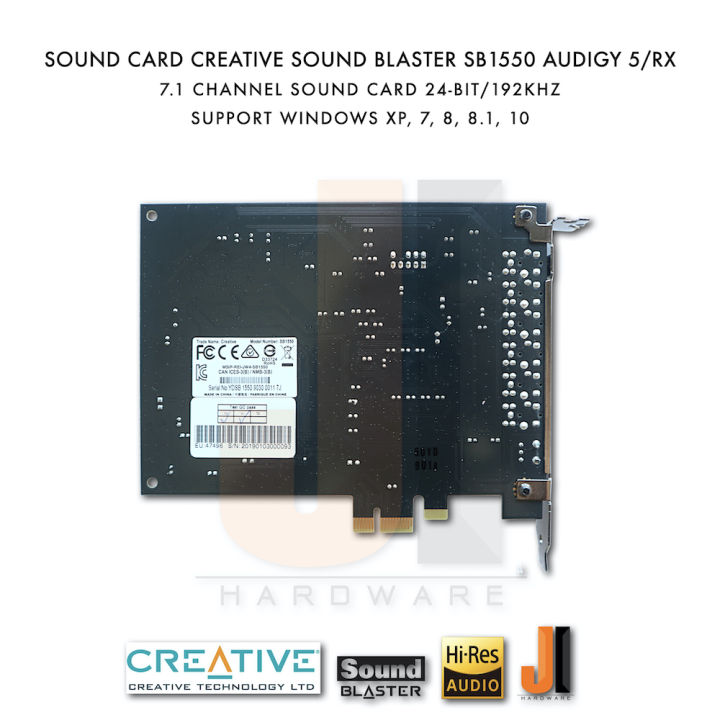 sound-card-creative-sound-blaster-audigy-5-rx-sb1550-7-1-channel-pci-e-มือสอง