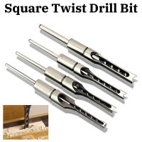 HSS Twist Drill Bits งานไม้เจาะชุดเครื่องมือชุด Square Auger Mortising Chisel เจาะชุด Square Hole Extended Saw (6.4Mm,6Mm,8Mm,9.5Mm,10Mm,12.7Mm)